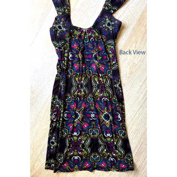 OMG! Sexy Flattering Flowing Colorful Print Dress - Picture 5 of 8